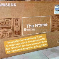 TV Samsung 55LS03B 55in QLED THE FRAME - Quét 120Hz, Hình Ảnh Sắc Nét, Fullbox Bảo Hành  