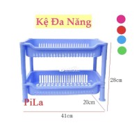 Kệ nhựa 2 tầng