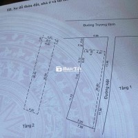 Nhà 2 tầng 2 mặt tiền Trương Định thẳng 1 trục ra bãi tắm