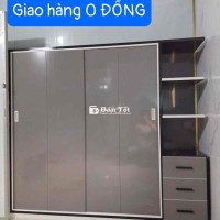 Tủ Áo kt: 2 mét cửa lùa liền kệ 2 cánh 80cm