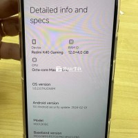 Xiaomi Redmi K40 Gaming 12/256GB Đen - Giá Sốc!
