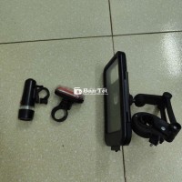 Phụ kiện xe đạp - Giá kẹp điện thoại chống nước, Đèn pin, Đèn hậu màu đỏ  