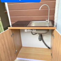bếp Nhựa Mặt gạch men màu vân giả gỗ kt 80cm