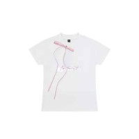 ÁO CROPTOP TRẮNG NƠ HỒNG