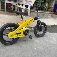 Xe đạp hiệu LanQ FD xịn nguyên khối, màu vàng sáng đẹp  
