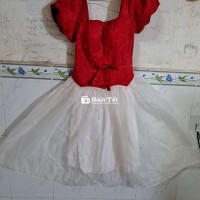 Đầm xòe 57kg đổ lại mặc đẹp  