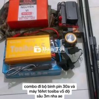 Dư combo kích cá mới 97% mới sạc đc 3 lần