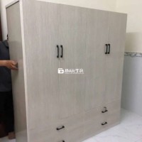 TỦ NHỰA ĐÀI LOAN 4 CÁNH MÀU VÂN GỖ SỒI