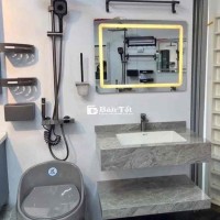 Combo phòng tắm bồn cầu trứng xám giá tốt