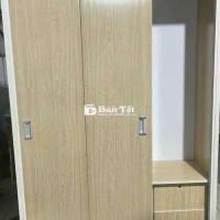TỦ NHỰA ĐÀI LOAN CỬA LÙA 3 CÁNH MÀU XOAN ĐÀO