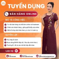 TUYỂN NHÂN VIÊN SALE ONLINE