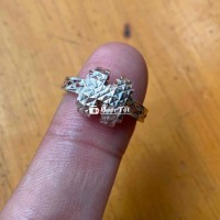nhẫn bạc ngoại chữ H đẹp hiếm