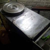 Xe Inox Đẩy Tay Bán Thức Ăn - Kèm Nồi Nấu Tiện Lợi  