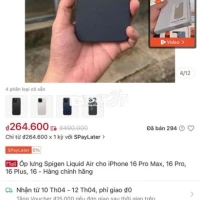 Ốp lưng iPhone 16 Pro Max mới - Màu đen (chưa dùng)
