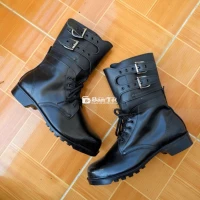 Giày Combat Boot Mũi Thép Đế Đúc Xịn - Size 39