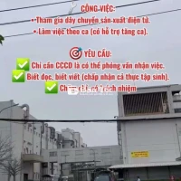 CÔNG NHÂN ĐIỆN TỬ KCN THẠCH THẤT