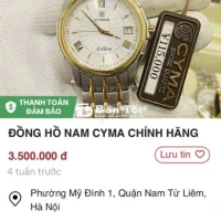 Cần Bán Đồng Hồ Cyma Pin Thụy Sỹ, Size 48, Rất Mới  
