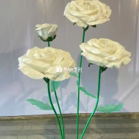 SET 4 BÔNG HOA HỒNG TRẮNG SANG TRỌNG MÀ GIÁ HỜI