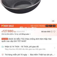 Pass chảo chống dính Hàn Quốc size 32, mới 100%