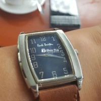 Đồng hồ Paulsmith Quartz 2 Kim Mặt Xanh Độc Đáo  