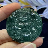 Mặt Chạm Rồng ngọc Cẩm Thạch A