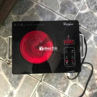 Bếp điện hồng ngoại đẹp, hình thực tế, không kén nồi  