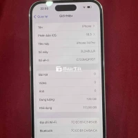 ip 14 pro 128g máy mỹ LL nguyên zin k trầy sước