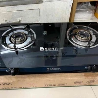 Bếp Ga Đôi Mặt Kính Sakura + Bộ Dây Van Mới  