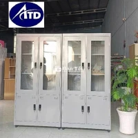 TỦ HỒ SƠ KÍNH 2-3 CÁNH CÓ KHÓA CHO VĂN PHÒNG