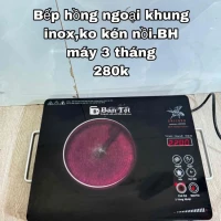 ♻️Bếp hồng ngoại cảm ứng,khung inox.BH máy 3th