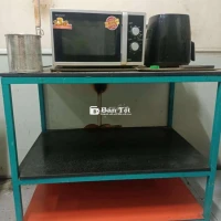 Thanh lý kệ sắt 2 tầng mặt đá hoa cương
