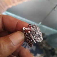 Nhẫn Bạc 925 PAS - Nhẫn Bạc Ngoại Cho Nữ Hình Bướm Đính Xoàn Tấm Đẹp Xuất Sắc  