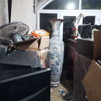 Đôi lục bình men rạn, có chân đế, đẹp  