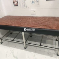 Giường Spa Chân Inox Cao Cấp + Ghế Xoay