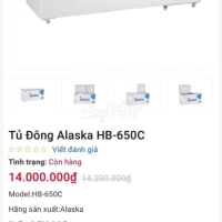 thanh lý tủ đông 600 lít