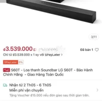 loa thanh LG S60T công suất 3400W