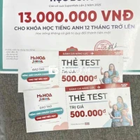 pass học bổng tiếng anh ms hoa junior
