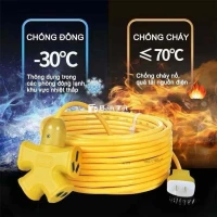 Cuộn Dây Điện Dài 30M Kèm Ổ Cắm, Phích Cắm Đúc Chịu Lực Cao Đa Năng