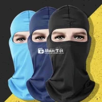 Khăn Trùm Đầu Đa Năng Chống Nắng Polyester Fiber Co Giãn Cao, Thông Thoáng (Màu Đen) #20k  