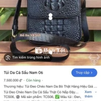 giao lưu hoặc bán túi chéo da cá sấu hàng thật