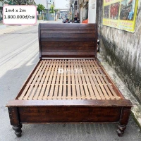 Giường Gỗ Cũ Bền Đẹp Thanh Lý Giá Rẻ