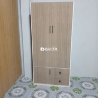 TỦ NHỰA ĐÀI LOAN 2 CÁNH MÀU XÁM VÂN GỖ