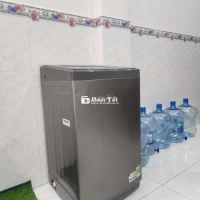 Máy Giặt AQUA 8kg Inverter Mới 95%, Màu Xám  