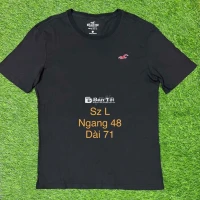 Áo Hollister sz L, màu đen, mới 97%