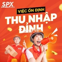SPX tuyển dụng Shipper Cai Lậy thu nhập 15tr++