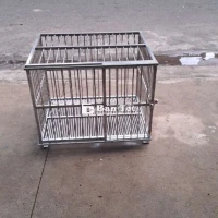Chuồng chó inox dày, nặng 80x63x65 (không khay)