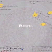 Đất 54m2 ngang 4,5m TĐC Kiến Thiết, Sở Dầu, Hồng Bàng 3,5 tỷ