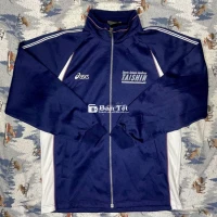 Áo khoác Asics x Vintage xanh 👍SIZE Dài 75cm, Rộng 58cm (Như Mới)  