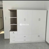 TỦ NHỰA 4 CÁNH 1 KỆ KHUNG MÀU ÓC CHÓ CÁNH TRẮNG