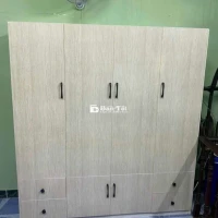 TỦ NHỰA ĐÀI LOAN 4 CÁNH MÀU VÂN GỖ SỒI